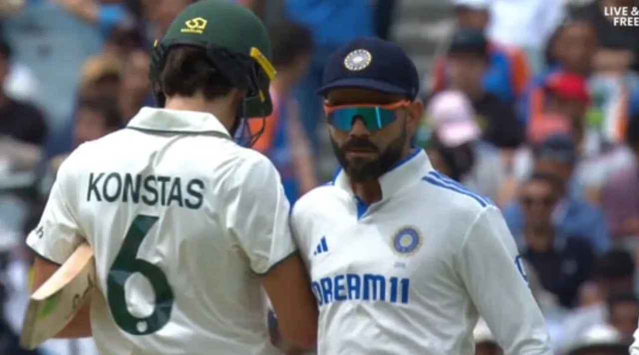 Virat Kohli involved in physical altercation with Sam Konstas fans reacion Tamil News