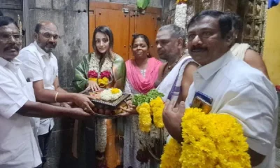 Trisha at temple