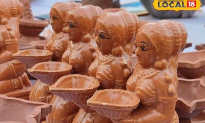 புதுகையில் 1 ரூபாய் முதல் 100 ரூபாய் வரை அழகழகான அகல் விளக்குகள்.