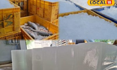 வணிக பயன்பாட்டிற்கு பயன்படுத்தப்படும் ஐஸ் கட்டிகள் தயாரிப்பு.