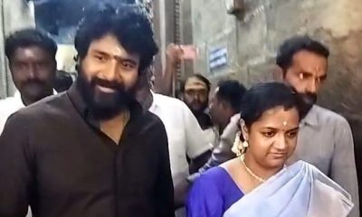மதுரை அழகர்கோயிலில் மனைவியுடன் மனமுருகி பிராத்தனை செய்த நடிகர் சிவகார்த்திகேயன்..!