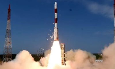 காற்றை கிழித்து விண்ணில் சீறி பாய்ந்த PSLV சி-59 ராக்கெட்! விஞ்ஞானிகள் மகிழ்ச்சி