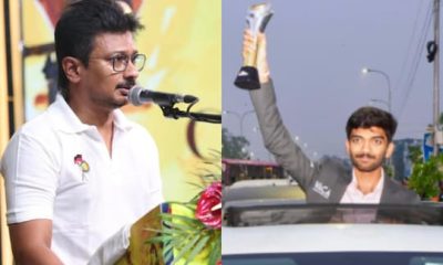 “தமிழ்நாடு ஒரு நாள் உலகின் செஸ் தலைநகராக உயரட்டும்” - குகேஷ் பாராட்டு விழாவில் உதயநிதி ஸ்டாலின்
