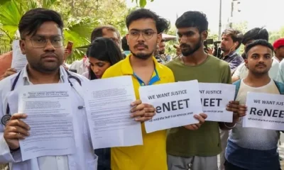 neet leak protest