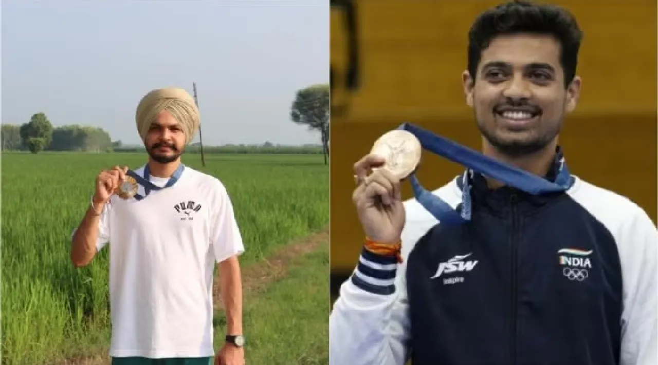 Indias Paris Olympics winners complain about discolored medals Tamil News