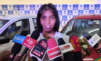 Manisha Ramadass Indian badminton player and Arjuna Awardee press meet Tamil News