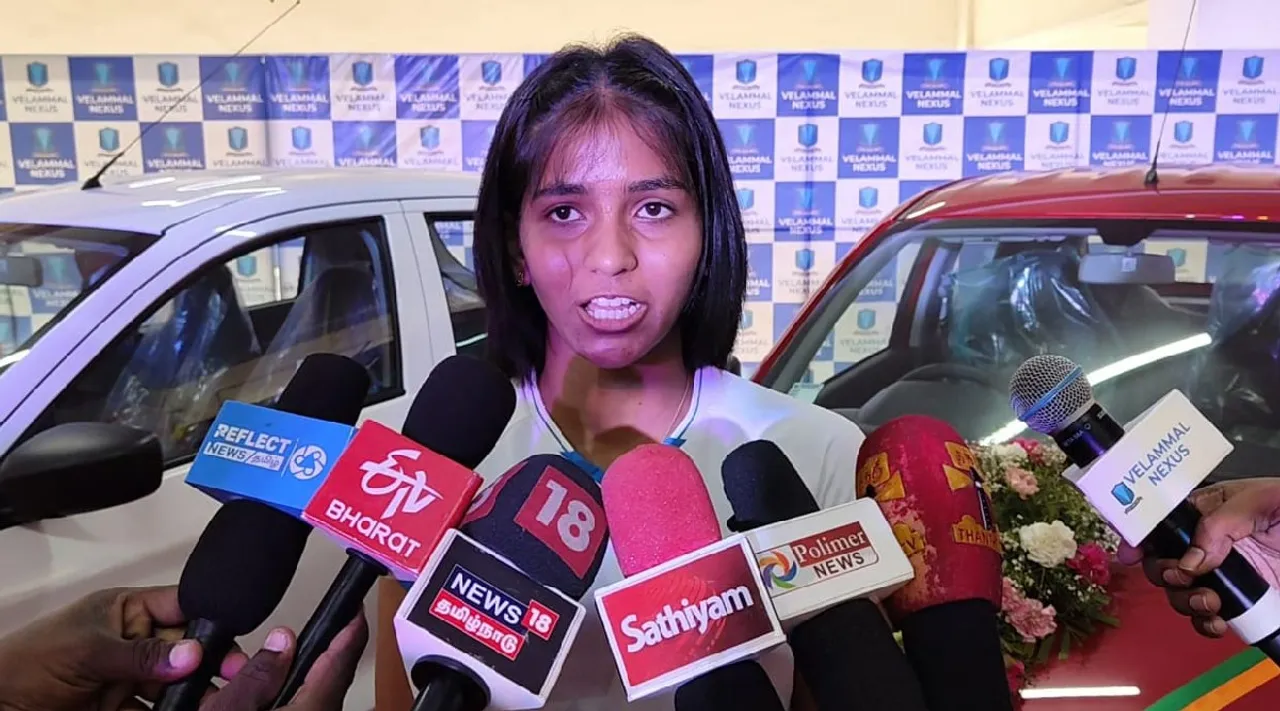 Manisha Ramadass Indian badminton player and Arjuna Awardee press meet Tamil News