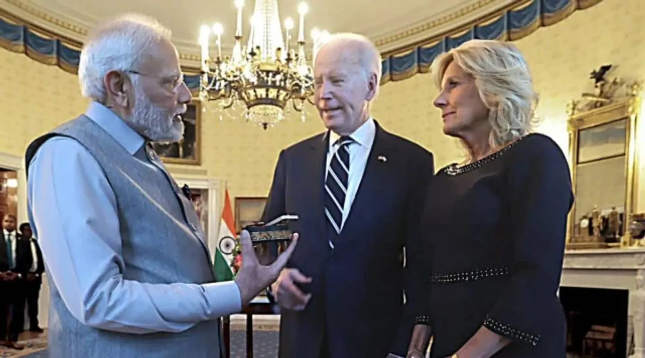 Modi and Jill Biden