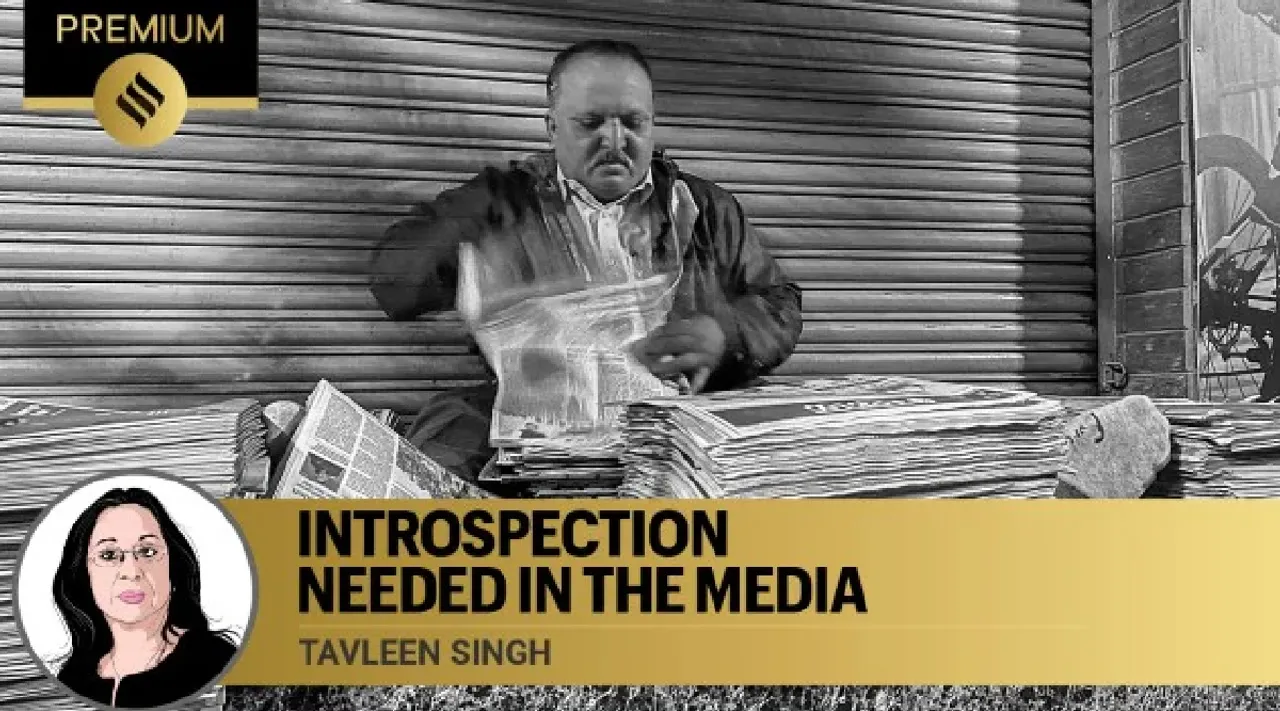 Tavleen Singh writes Introspection needed in the media in tamil