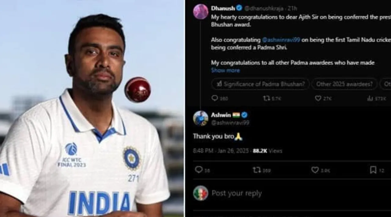 Ravichandran Ashwin trolls X user Dey paithiyam for Rohit Sharma reference over Padma Shri award Tamil News