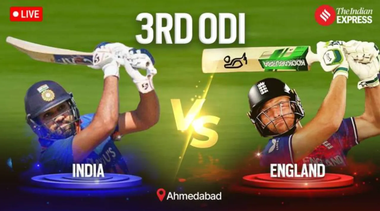 India vs England 3rd ODI Live Cricket Score Narendra Modi Stadium Ahmedabad Tamil News