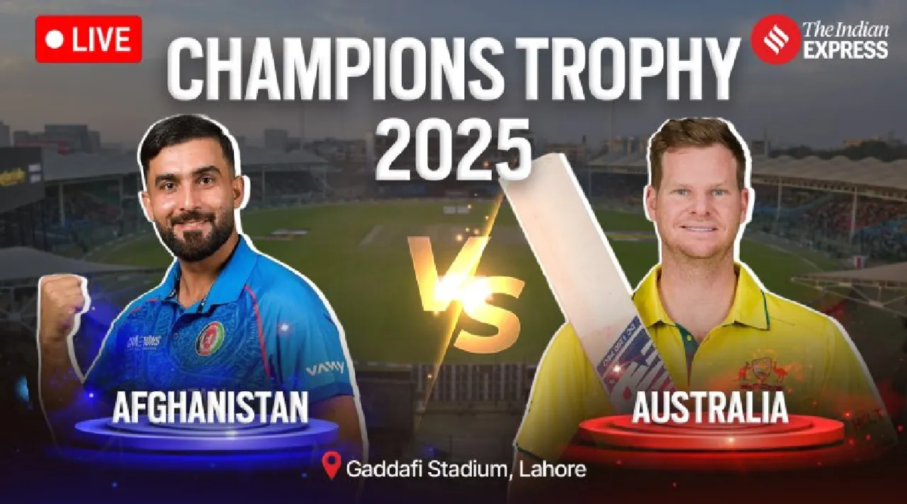australia vs afghanistan live cricket score champions trophy 2025 10th match aus vs afg live scorecard updates lahore Tamil News