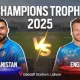 ENG vs AFG Champions trophy 2025 8th match live score england vs afghanistan live cricket scorecard updates gaddafi stadium lahore Tamil News