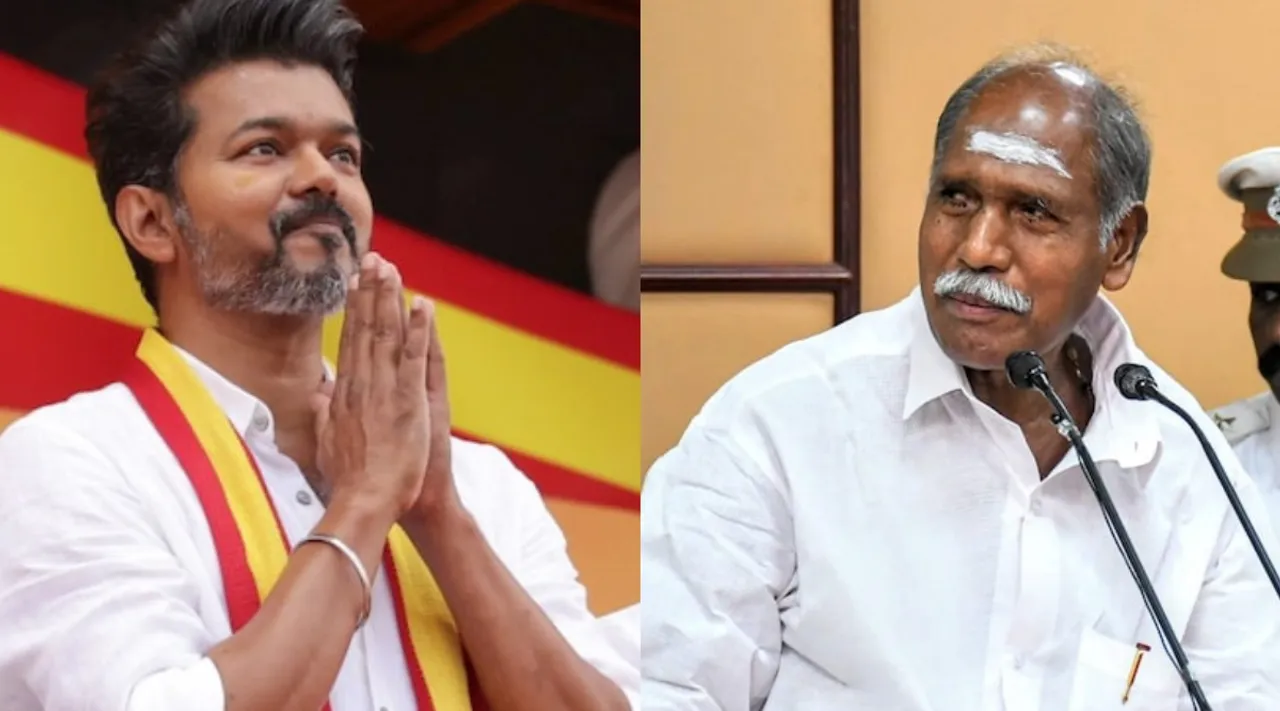 Puducherry CM Rangaswamy on Vijay TVK first anniversary meet Tamil News