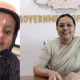 Minister veena george and child