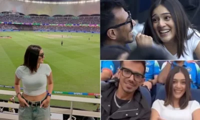 RJ Mahvash attended Champions Trophy final with Yuzvendra Chahal Tamil News