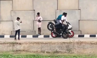 Bike stunt video