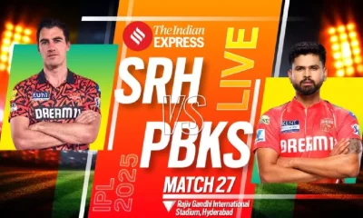 SRH vs PBKS LIVE Cricket Score 2025 IPL 27th match live cricket score updates Sunrisers Hyderabad Punjab Kings Rajiv Gandhi International Cricket Stadium Hyderabad Pat Cummins Shreyas Iyer Tamil News
