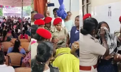 Puducherry Contract school teachers protest for 4th day job regularisation Tamil News
