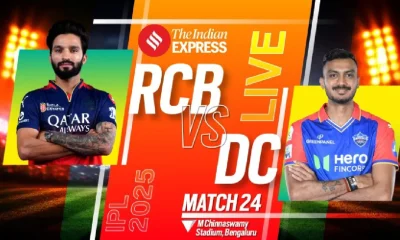 RCB vs DC LIVE Cricket Score IPL 2025 24th match live cricket score updates Royal Challengers Bengaluru Delhi Capitals MChinnaswamy Stadium Bengaluru Rajat Patidar Axar Patel Tamil News