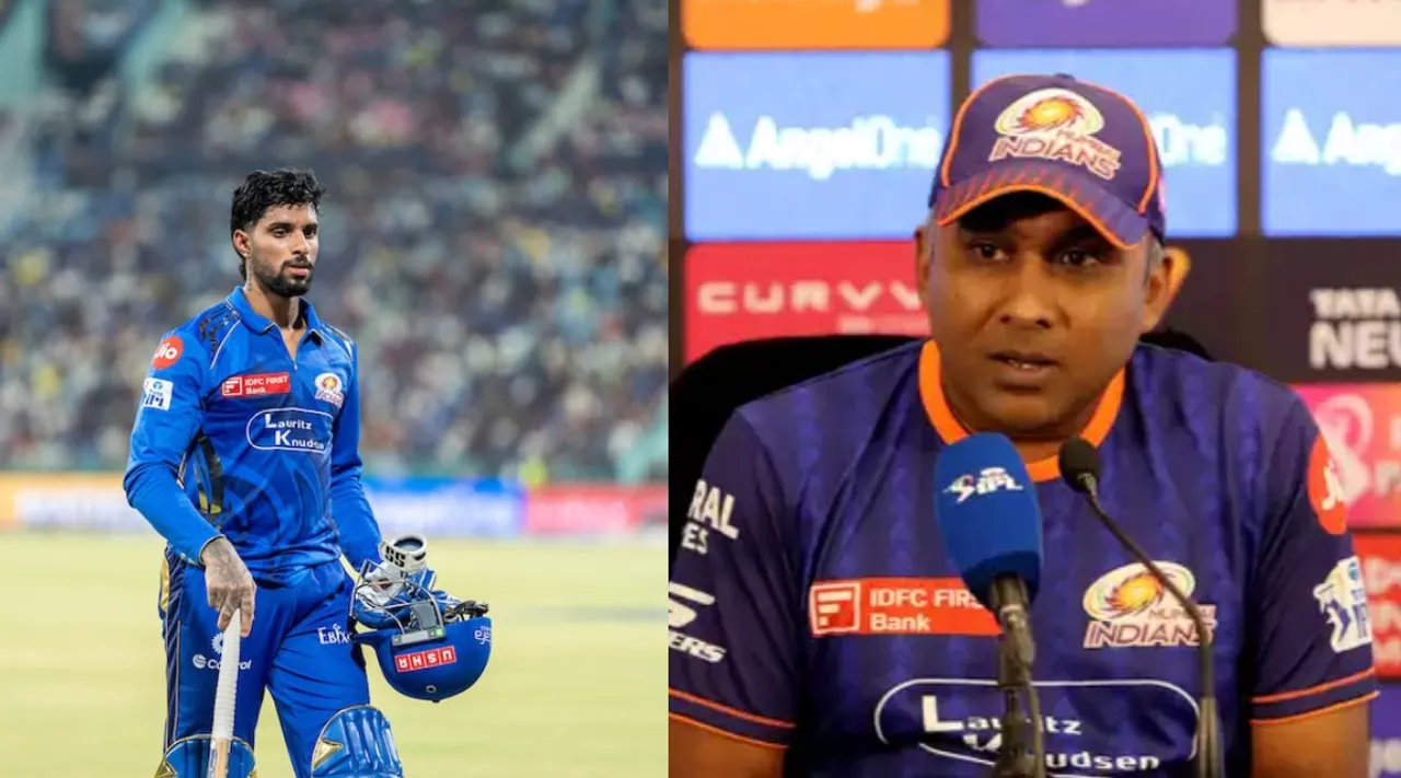 Mumbai Indians head coach Mahela Jayawardene Tilak Varma Retired Out Tamil News