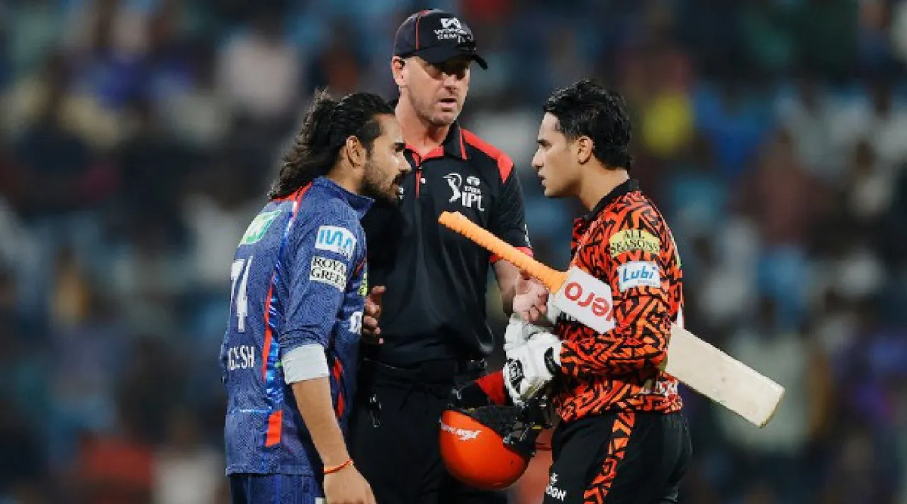LSG vs SRH Digvesh Rathi suspended after Abhishek Sharma clash in Lucknow Tamil News