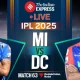 MI vs DC LIVE Cricket Score IPL 2025 today 63rd match Mumbai Indians vs Delhi Capitals Tamil News