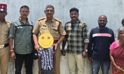 Sivagangai kid over phone asking for chocolate panipuri Puducherry police visit  boys house in person to warn Tamil News
