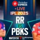 RR vs PBKS LIVE Cricket Score