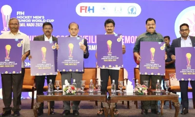 Hockey India and TN government sign MoU unveil official logo of FIH Mens Junior World Cup 2025 Tamil News