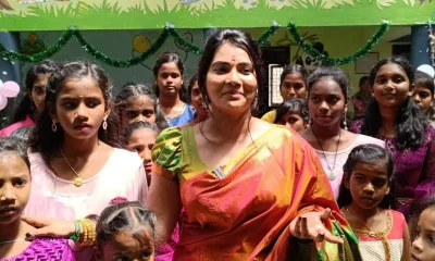 Dhivya Duraisamy with children