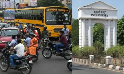 Puducherry Railway flyover work begins Traffic changes Tamil News