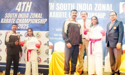 Trichy student wins gold South India zonal karate championship Tamil News