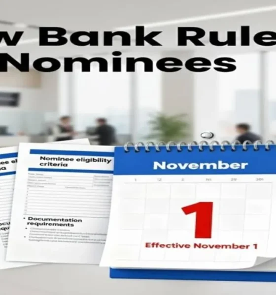 New bank rules from November