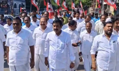 Puducherry AIADMK A Anbalagan protest against electricity tariff hikes Tamil News