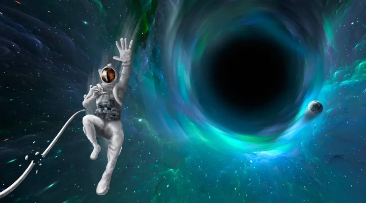 into a black hole
